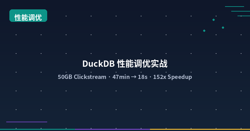 Featured image of post DuckDB Performance Tuning: 150x Speedup on 50GB Clickstream Data
