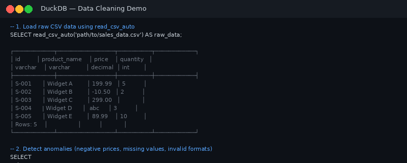 SQL Execution Result