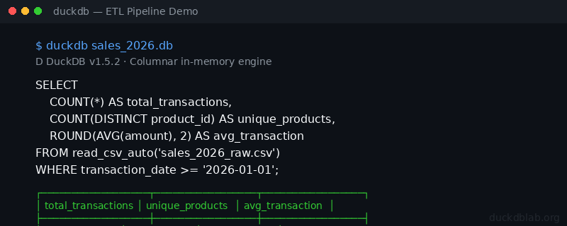 Terminal Output