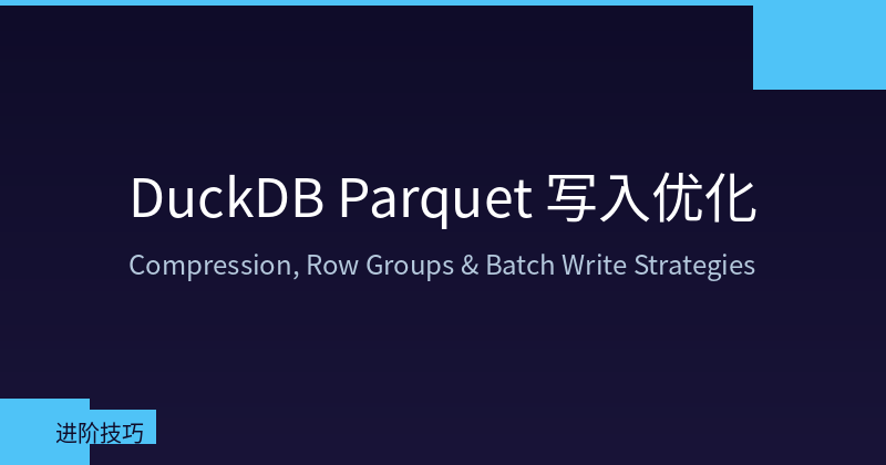 DuckDB Parquet Write Optimization Architecture