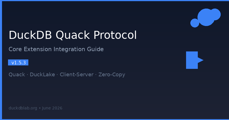 Featured image of post DuckDB 1.5.3 Quack Protocol Core Integration: From Extension to Built-in Revolution